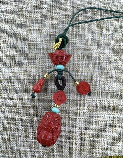 朱砂有求必应挂件手机链 商品图0
