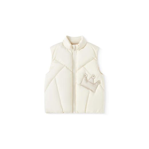 【高定系列】英氏儿童羽绒马甲白鸭绒A类冬季外套户外休闲新款超韧绒 商品图4