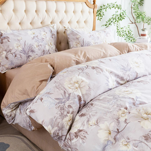 红蜻蜓 亲肤棉四件套-繁花入梦 HQT-TJ8105 200*230cm 商品图3