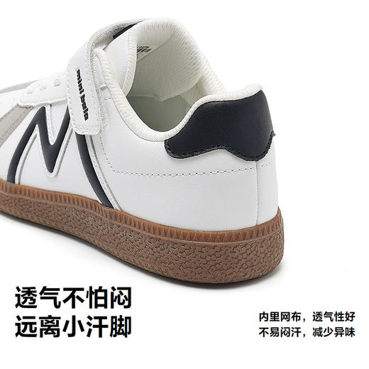 迷你巴拉儿童板鞋男女童宝宝潮流复古撞色低帮户外休闲运动鞋 商品图3