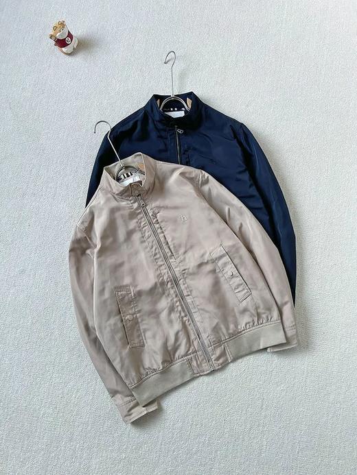 Haz*ys/哈ji斯 男士休闲立领外套纯色通勤行政夹克 商品图2