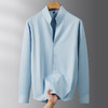 【DDS】大依优型大码衬衫男士长袖衬衣立领纯色秋季新款简约高级加肥加大码休闲立领长袖衬衫宽松300斤 商品缩略图5