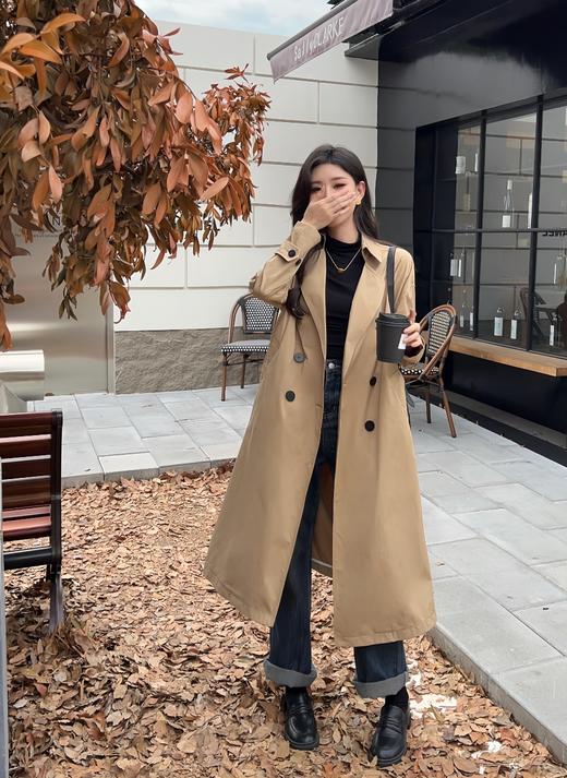 TY301-ICICL*E 之禾 新款丝羊毛精纺平纹落肩风衣(TQC) 商品图8