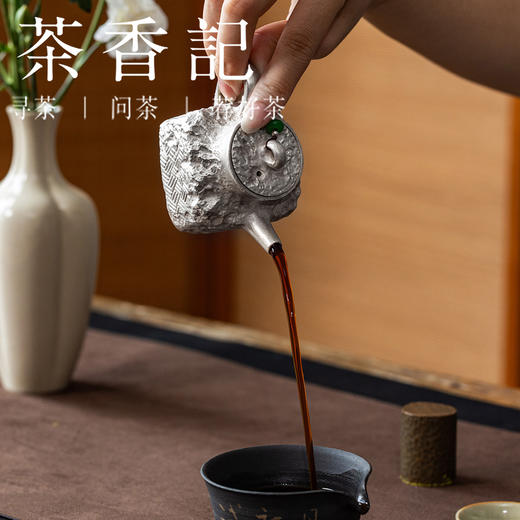 茶香记月色拾山壶100ml景德镇手作泡茶壶原创四方器型个性设计款 商品图4