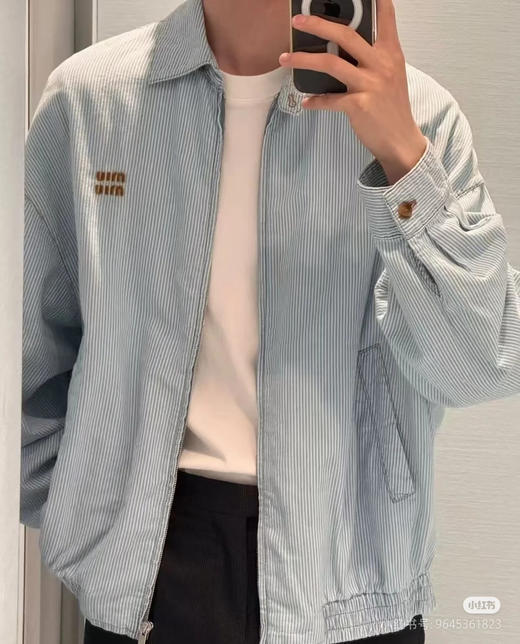 MM 25秋季新款条纹拉链夹克外套 Z-15595 商品图10