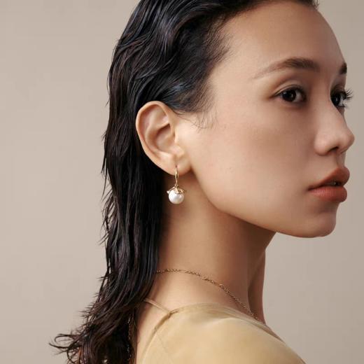 2楼「新品」Fellala/翡拉拉「秋叶」系列珍珠耳环耳饰货号925423103吊牌价699现价629 商品图1