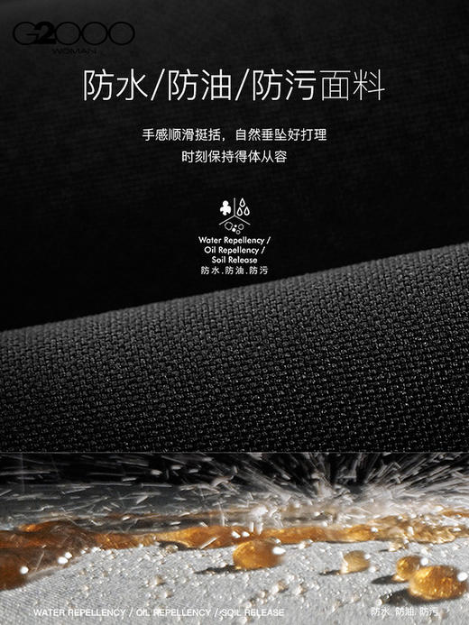 G2000【三防科技/商场新款】女装FW25商务通勤修身剪裁正装西服56211033 商品图3