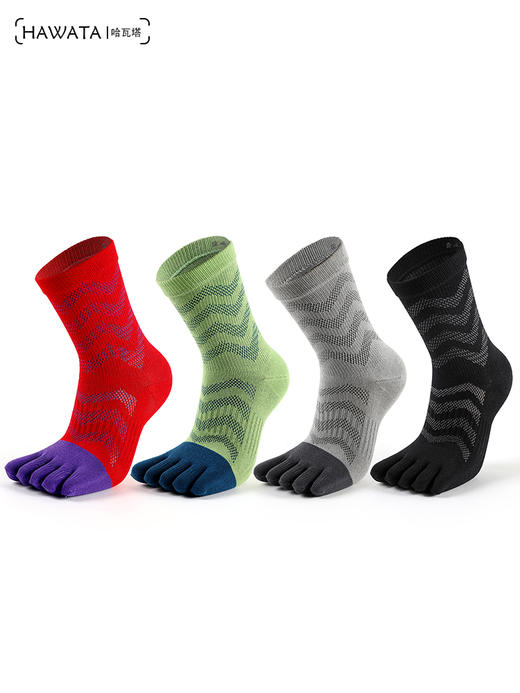 哈瓦塔专业跑步/马拉松/运动袜（无点胶）H160128 商品图5