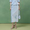 【林栖设计小店】真丝丝绒半身裙手工钉花2025秋季新款长裙女1953053 商品缩略图0