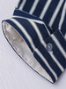 韩系宽松蓝白竖条纹衬衫女 休闲百搭翻领上衣 商品缩略图4