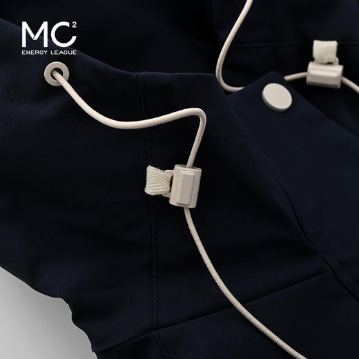 女装连帽净色下摆打褶外套-8008J5232003 商品图3