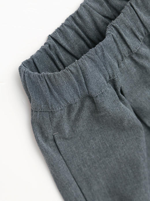 复古腔调！深灰色高腰直筒西装裤 宽松显瘦九分裤 商品图2