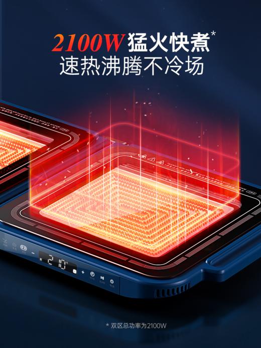 摩飞折叠多功能锅3L 三代多功能料理锅折叠嗨吃锅烹饪机烤肉料理机电火锅电煮锅 MR9188 商品图1