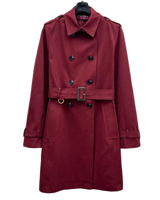 女款棉质腰带风衣外套G00 商品图0