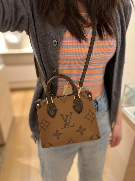 BT036-驴家 ONTHEGO BB 字母徽标丛林包 皮革 单肩斜挎手提包（BT*ZJ） 商品图4