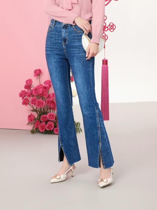 佐丹奴女装25年商场同款标准版型微喇叭牛仔裤05415036 商品图3