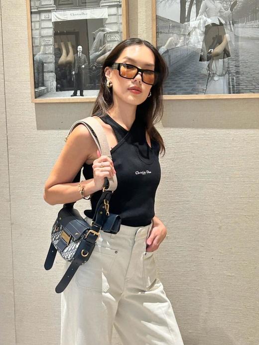 BT335-迪奥 Streetchic 复古金色五金件装饰 小牛皮 单肩包 多色 商品图3