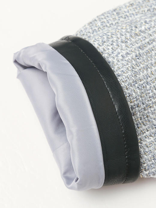 气质修身短款灰色小香风外套，撞色包边设计感上衣 商品图3