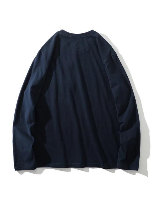 纯棉220克重工水洗磨毛圆领打底衫 男女都可穿！ 商品图5