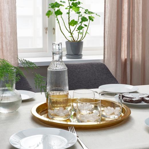 IKEA 宜家 STORSINT 斯图辛特 威士忌酒杯 透明玻璃 39 厘升/4只装 商品图1