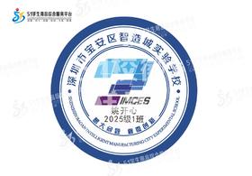定制深圳市宝安区智造城实验学校包边校徽定做礼服布标缝制包邮51