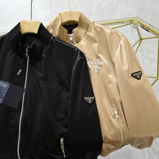 【鼎级复刻 纯甄品质】  /普家2025秋季经典三角铁标拼接拉链外套立领夹克 商品图7