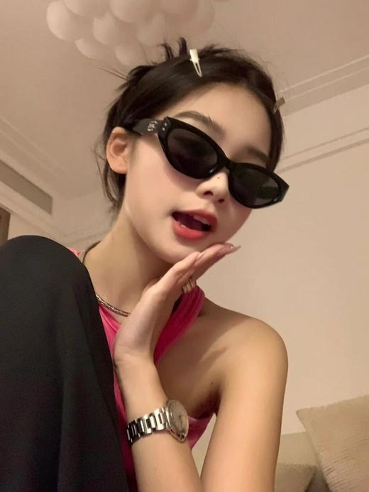 TB18-GENTLE MONSTER Rococo 01时尚个性前卫 不规则形 太阳眼镜 男女同款情侣款 黑色墨镜（JH）8.31直播款 商品图5