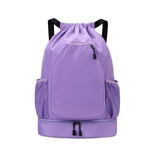 新款篮球包鞋位羽毛球包大容量运动抽绳包户外训练网球双肩包 商品图4