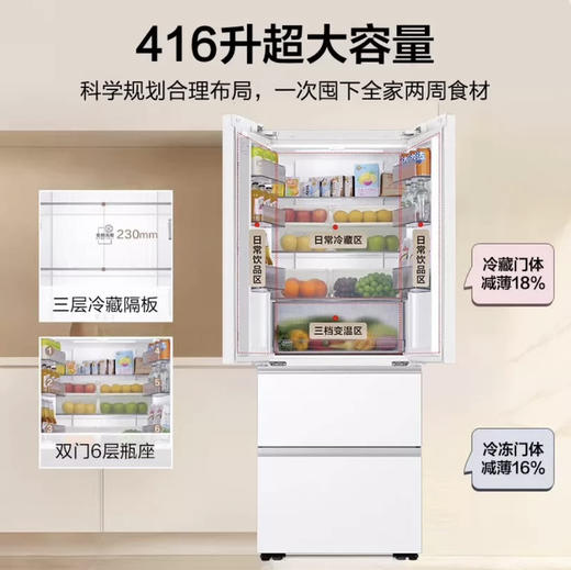 海尔（Haier）冰箱 BCD-416WGHFDB9WVU1 商品图5