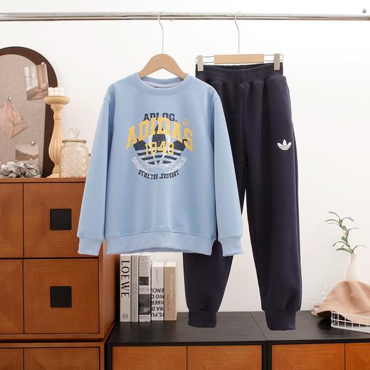 点此购买 130-170阿迪秋季中大童男童运动套装儿童秋款卫衣+裤子 gl 329031 商品图2
