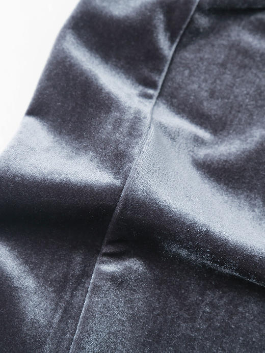 垂坠感十足！高级灰丝绒阔腿裤女 宽松显瘦拖地长裤 商品图4