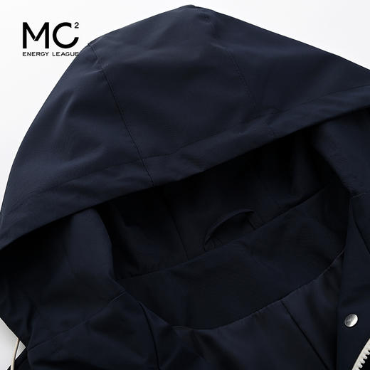 女装连帽净色下摆打褶外套-8008J5232003 商品图1