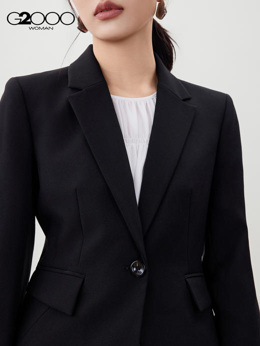 G2000【三防科技/商场新款】女装FW25商务通勤修身剪裁正装西服56211033 商品图2