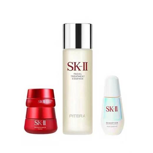 SK-II王牌四件套（滋润面霜50+神仙水250+小灯泡50+眼霜15g） 商品图0