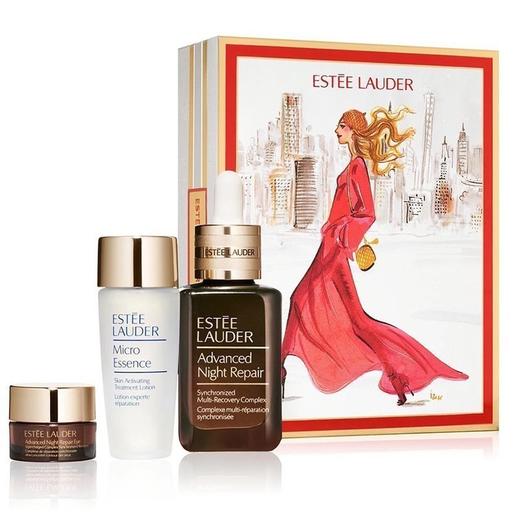 【圣诞限定】ESTEE LAUDER /雅诗兰黛 圣诞小棕瓶面部精华套盒 50ML小棕瓶精华+30ML原生液+5ML眼霜 商品图0
