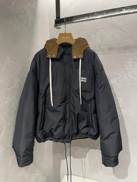 女款撞色连帽外套017