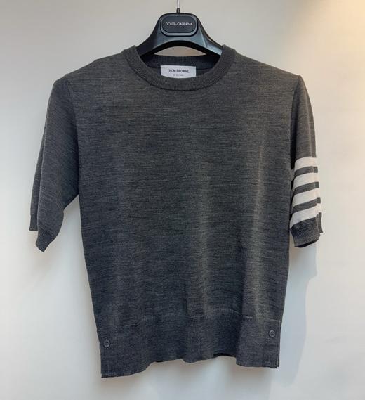 女款四道杠针织短袖上衣022 商品图0