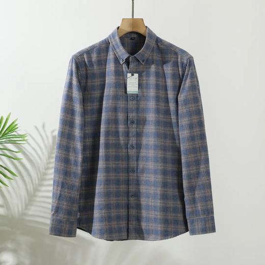 100％纯棉！秋冬休闲保暖柔软磨毛格子长袖衬衫 商品图3