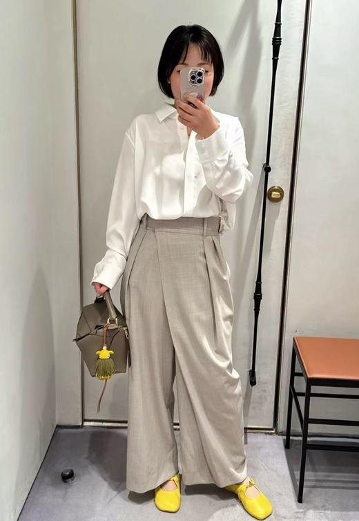 女款羊毛斜分扣西装裤长裤 可配套装014 商品图3