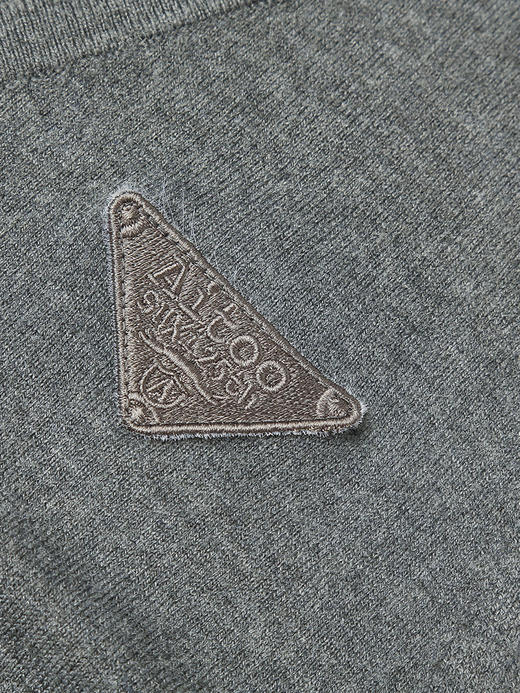 简约 V 领单排扣无袖针织连衣裙 气质修身中长款背心裙 商品图3