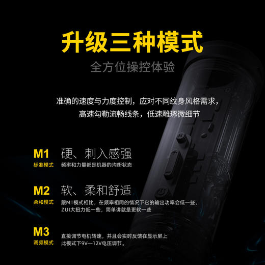 新款红叶指环Pro三模式无线纹身笔马达直驱割线打雾惊蛰刺青器材 商品图2