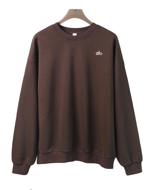 男款logo斜纹毛圈卫衣 商品图0