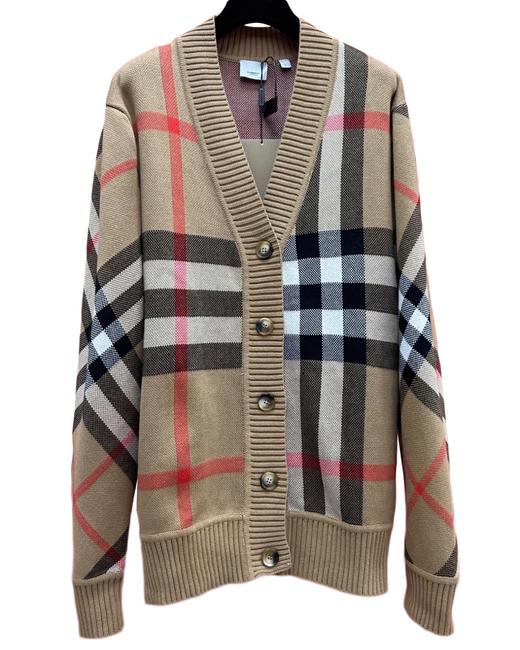 中性款格子针织毛衣开衫007 商品图0