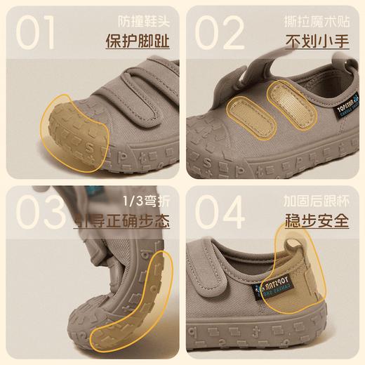 【25秋上新】TOPSTAR儿童帆布鞋女童男童幼儿园室内鞋小白鞋宝宝儿童鞋软底鞋2065 商品图3