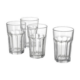 IKEA 宜家 POKAL 博克尔 杯子 透明玻璃 35 厘升 4 件