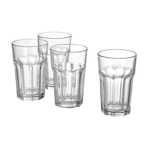 IKEA 宜家 POKAL 博克尔 杯子 透明玻璃 35 厘升 4 件 商品图0