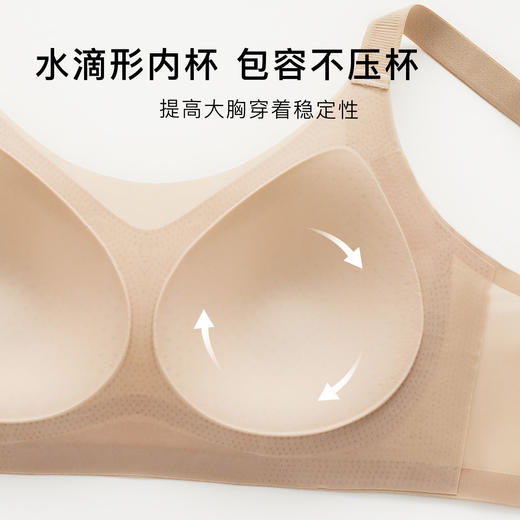 【粉底液隐形】薄款大码冰丝透气提拉防垂内衣女无痕白T伴侣水清玉露 商品图6