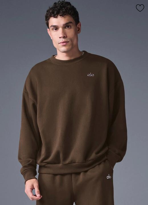 男款logo斜纹毛圈卫衣 商品图3