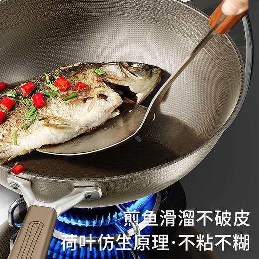 「抖音同款！双面钛锅钛盾不粘锅」 家用炒菜锅电磁炉有钛不锈钢炒锅平底厨房用品 商品图1