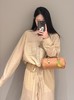TY293-LOEWE罗意威 Paula's Ibiza SS25 刺绣徽标经典衣领宽松衬衫 女款 卡其色（QQ） 商品缩略图1